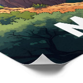 マヨルカ，スペイン – コースタルロード ポスター (角)