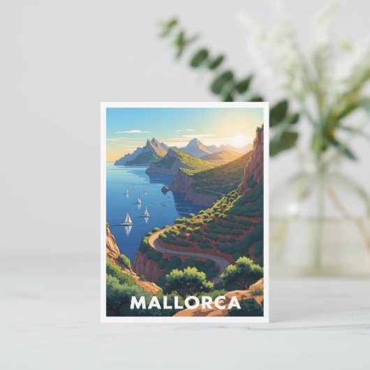 マヨルカ,スペイン – コースタルロード ポストカード (スタンド正面)