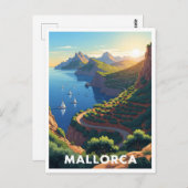 マヨルカ,スペイン – コースタルロード ポストカード (正面/裏面)