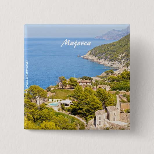 マヨルカ 缶バッジ (正面)