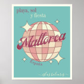 マヨルクの痛みバレアアイランド島ヴィンテージレトロポスター ポスター (正面)