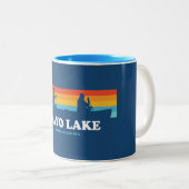 マヨレイクノースカロライナ州カヌー ツートーンマグカップ (正面右)