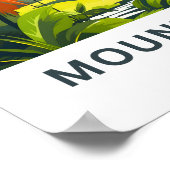 マヨン山フィリピン旅行印刷 ポスター (角)