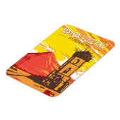 マヨン火山カグサワ遺跡フィリピン旅行アート マグネット (左側)