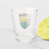 マヨン火山フィリピン旅行アートヴィンテージ ショットグラス (裏面)