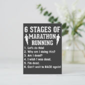 マラおもしろいソン引用文アスリートランニングズ ポストカード (スタンド正面)
