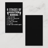 マラおもしろいソン引用文アスリートランニングズ 名刺 (正面/裏面)