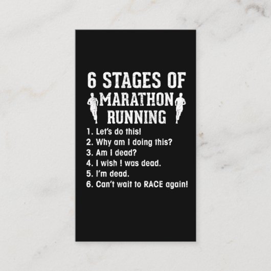 マラおもしろいソン引用文アスリートランニングズ 名刺 (正面)
