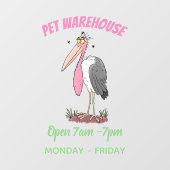 マラおもしろいボウの風刺漫画 ウィンドウサイン (シート)