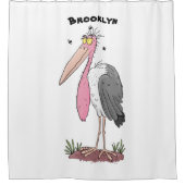 マラおもしろいボウの風刺漫画 シャワーカーテン (正面)