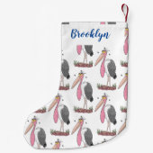 マラおもしろいボウの風刺漫画 スモールクリスマスストッキング (裏面)