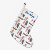 マラおもしろいボウの風刺漫画 スモールクリスマスストッキング (正面 (吊り時))