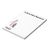 マラおもしろいボウの風刺漫画 ノートパッド (回転)