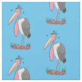 マラおもしろいボウの風刺漫画 ファブリック (クローズアップ)