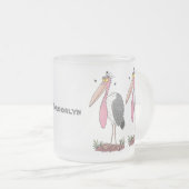 マラおもしろいボウの風刺漫画 フロストグラスマグカップ (正面右)