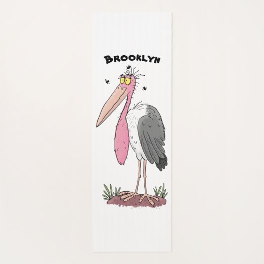 マラおもしろいボウの風刺漫画 ヨガマット (裏面)