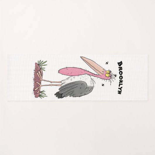 マラおもしろいボウの風刺漫画 ヨガマット (正面(横))