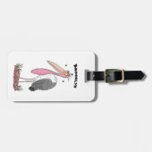 マラおもしろいボウの風刺漫画 ラゲッジタグ (正面横)