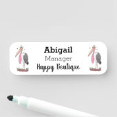 マラおもしろいボウの風刺漫画 名札 (インサイチュ)