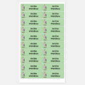 マラおもしろいボコウノトリパーソナライズされたコ ラベル (シート)