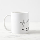 マライカペプチドネームmug コーヒーマグカップ (左)