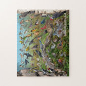 マライランドの裏庭の鳥 ジグソーパズル (縦)