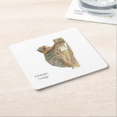 マライ区のColugoのコースター スクエアペーパーコースター (アングル)