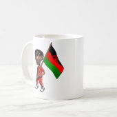 マラウィのマグ コーヒーマグカップ (正面左)