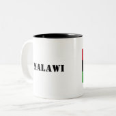 マラウィの旗のマグ ツートーンマグカップ (正面左)