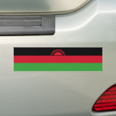 マラウイの国旗 バンパーステッカー (車上)