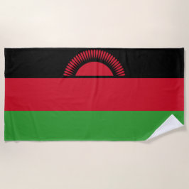 マラウイの国旗 ビーチタオル