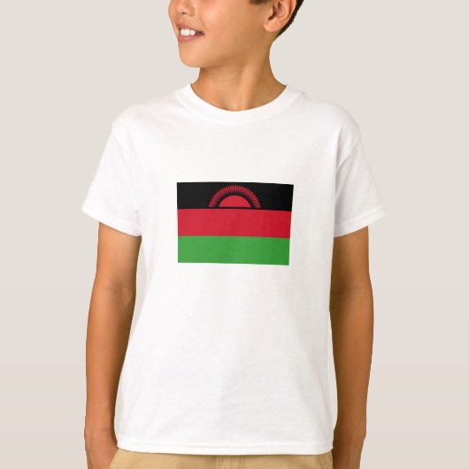 マラウイの国旗 Tシャツ (正面)