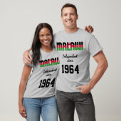 マラウイフラッグインディペンデンスお祝い Tシャツ (ユニセックス)