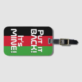 マラウイ国旗おもしろい国 ラゲッジタグ (正面横)