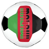 マラウイ国旗の愛らしい愛国心 サッカーボール (回転)