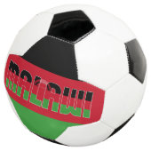 マラウイ国旗の愛らしい愛国心 サッカーボール (3/4)