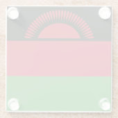 マラウイ国旗 ガラスコースター (裏面)