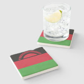 マラウイ国旗 ストーンコースター (横)