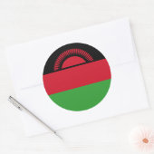 マラウイ国旗、マラウイ国旗 ラウンドシール (封筒)