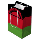 マラウイ国旗 ミディアムペーパーバッグ (正面アングル)
