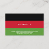 マラウイ国旗 名刺 (裏面)