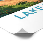 マラウイ湖アフリカヨーロッパ旅行プリント ポスター (角)