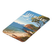 マラウイ湖アフリカ旅行ヴィンテージ マグネット (左側)