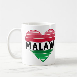 マラウイ語、マラウイ語のハート コーヒーマグカップ