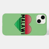 マラウイ語、マラウイ語のハート Case-Mate iPhoneケース (裏面 (横))