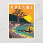 マラウイ アフリカ ヴィンテージ 旅行 ポストカード (正面)