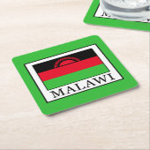 マラウイ スクエアペーパーコースター (アングル)