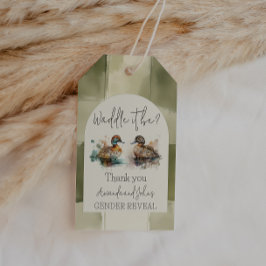 マラエレガントード・ダックのジェンダーの暴露である ギフトタグ