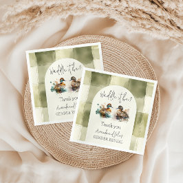 マラエレガントード・ダックのジェンダーの暴露である スタンダードランチョンナプキン