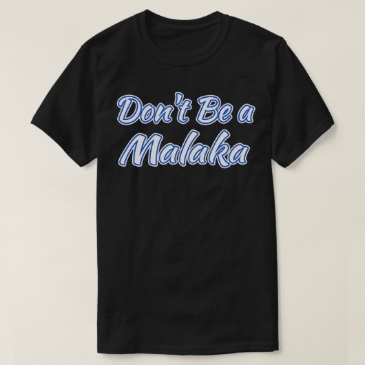 マラカのギリシャ語でおもしろいはない Tシャツ (デザイン正面)